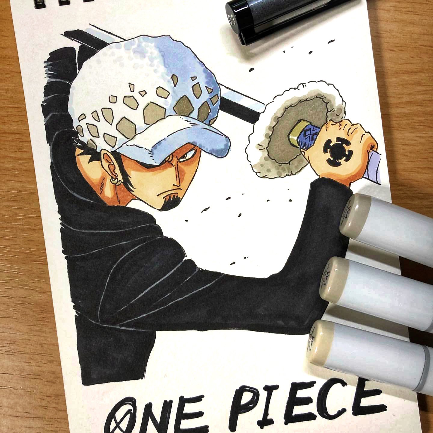 Twitter 上的 Kazz Art 世界人気投票4位の One Piece トラファルガーロー を描きました ワンピース ワンピースキャラ世界人気投票 T Co S9qkn9y7gz Twitter
