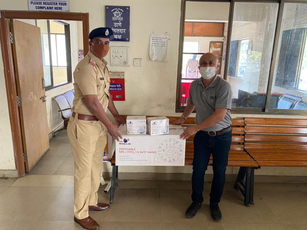controlprintltd's tweet image. As part of the #SpreadingMasks initiative, The Mask Lab - a venture by Control Print Limited, distributed medical grade FFP2/N95 Masks to Kharghar Police Station. 

#controlprintlimited #themasklab #n95facemasks #printer #manufacturer