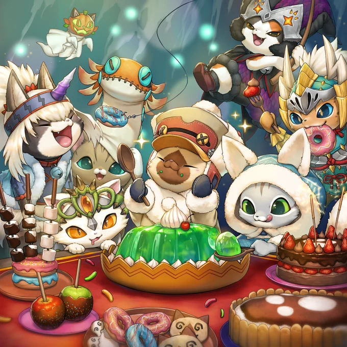 モンハンの猫達#猫の日 #ねこの日  #モンハン 