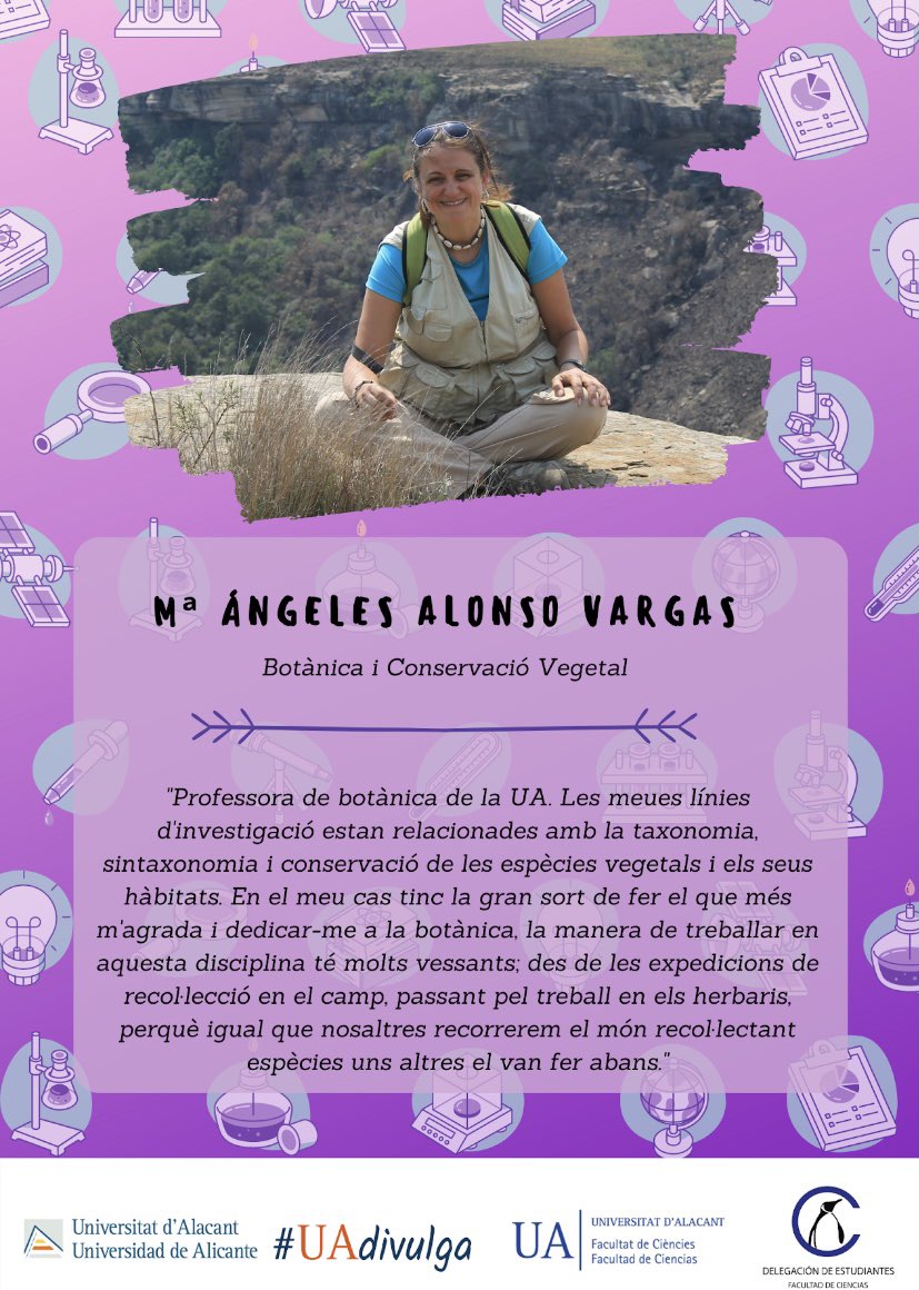 DelcienciasUA's tweet photo. Os presentamos a Mª Ángeles Alonso Vargas #ua https://t.co/HyZYl2BxLc