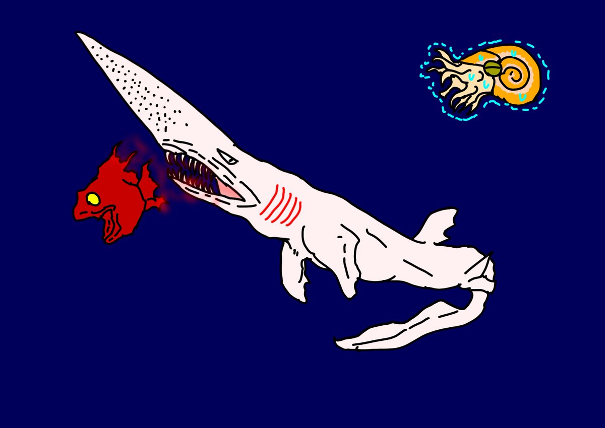 お待たせしました 一番かっこいいと思ってる 実在する深海魚 ミツクリザメ です 山名沢湖 みちのくコミティア委託参加 突撃蝶々 のイラスト お待たせしました 一番かっこいいと思ってる 実在する深海魚 ミツクリザメ です 山名沢湖 みちのくコミティア委託参加 突撃蝶々 のイラスト