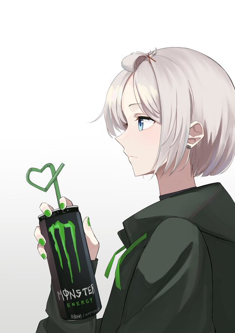 「closed mouth monster energy」 illustration images(Latest)