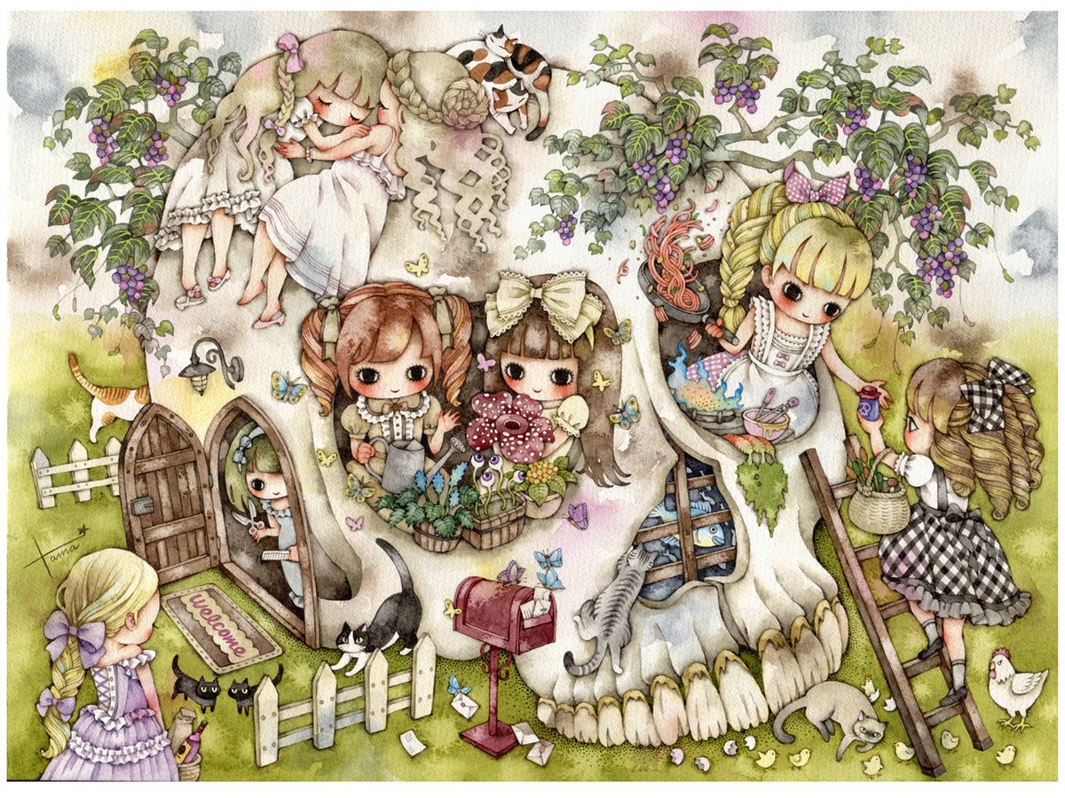 Twoucan たま 少女主義的水彩画家 Tama3xxx