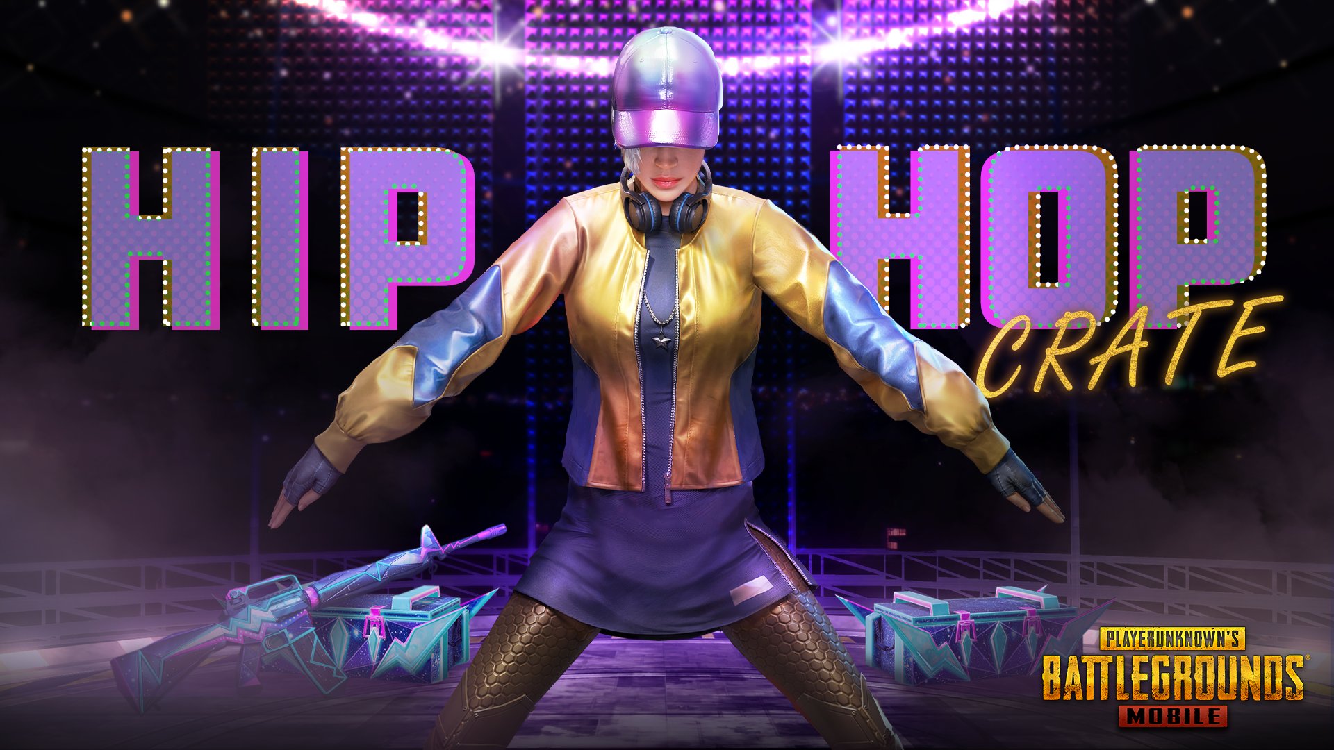 Pubg Mobile Japan 金ぴかデザインの Gilded Girlセット が Hiphopクレート に新登場 また レベルアップ銃器スキンの M16a4 Laser もラインナップしております Pubgモバイル T Co H0ejpody3v Twitter