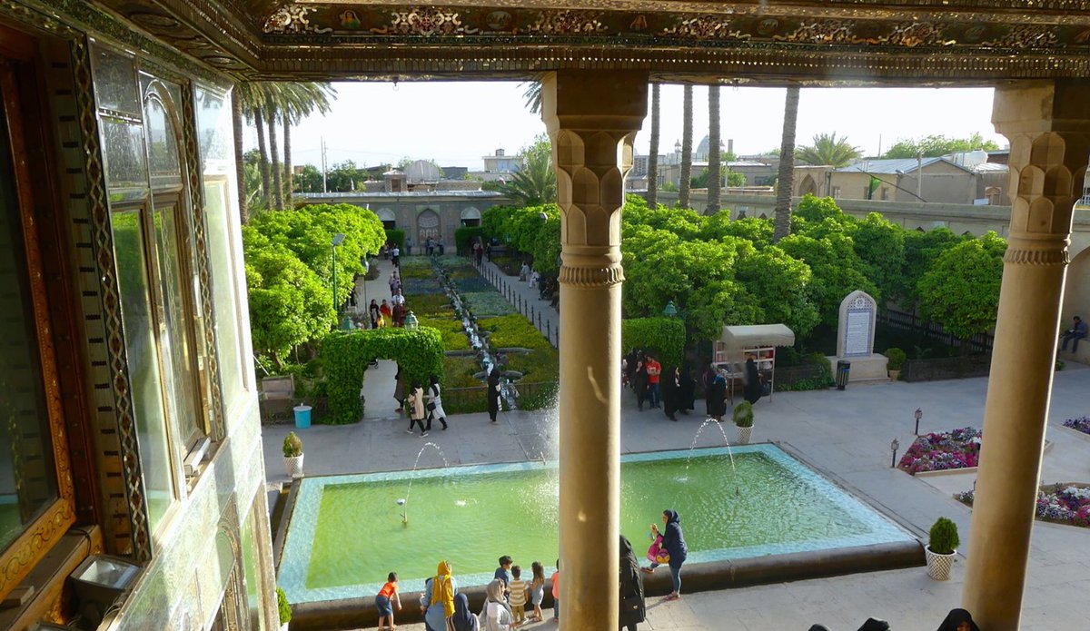 2xThe opposite view. Ghavam historic House,  #Shiraz- #Iran.