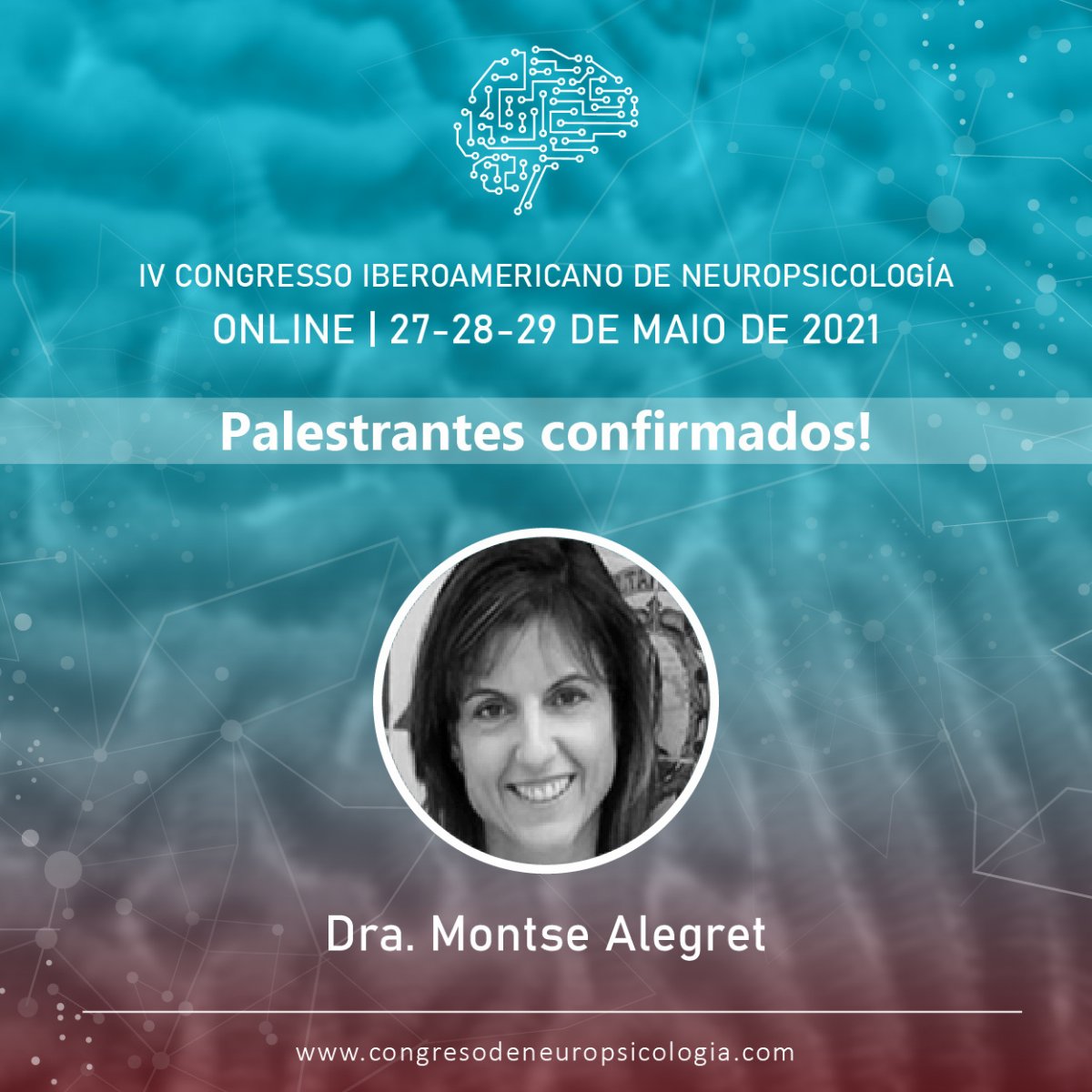 CongressoIv's tweet photo. ✅ Neuropsicólogo Montse Alegret especializado em doenças neurodegenerativas fará parte do CIN21

#Neuropsicologia #MontseAlegret #CIN21 https://t.co/n0uSEJq9S0