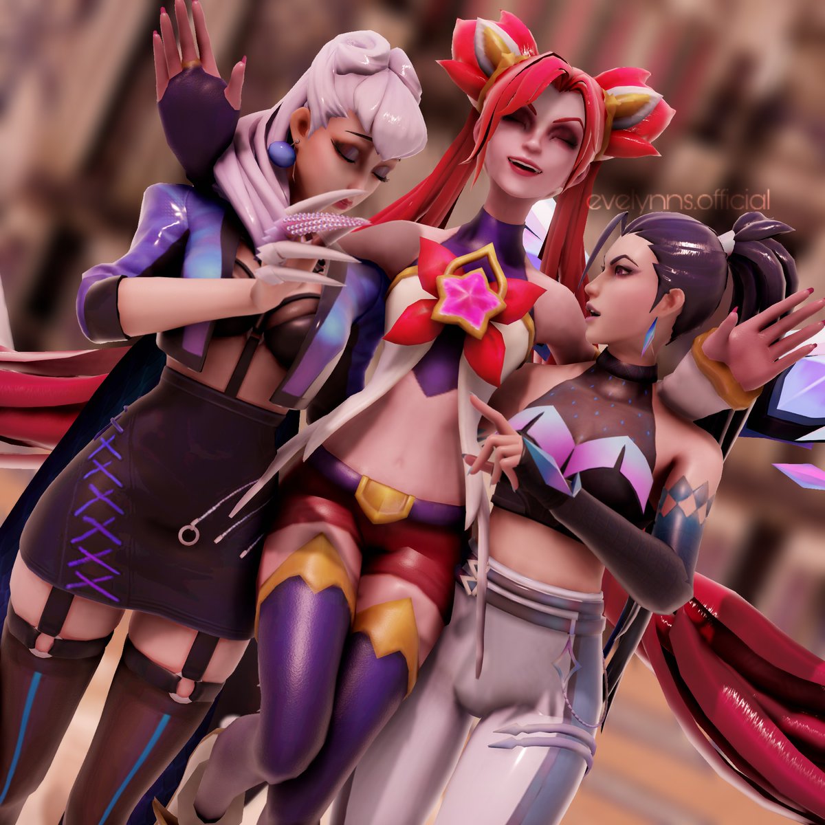 yanderes_arts's tweet photo. Here is our crazy Jinx~
.
.
Model's by Jerememez On Deviantart~
.
.
#evelynn #jinx #kaisa #akali #ahri #wildrift #lol #mmd #mmdedit #kda https://t.co/uL1pbO9Nlk