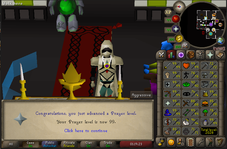 What a crazy few weeks of scape. From hitting the mega rare table in raids and getting a Kodai wand duo drop, to getting 3 99s in the last week. Appreciate the help from the boys <a href="/defil3d_rs/">defil3d</a> <a href="/mrshll/">Mr Marshall</a>. 94-99 Prayer, 93-99 Mage, 91-99 Cooking. :)