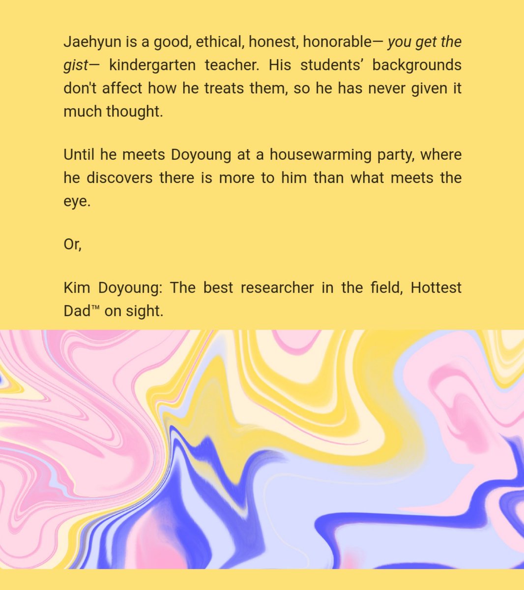fin_dcl's tweet photo. 🌊 Layers, Waves

- #dojae , platonic!jaeren
- mature
- kindergarten au, kid fic
- 27k
- for @donationbinxch
- cr for original prompt goes to @sunsetkyu 

(link in reply) https://t.co/9Wll9RX1a4