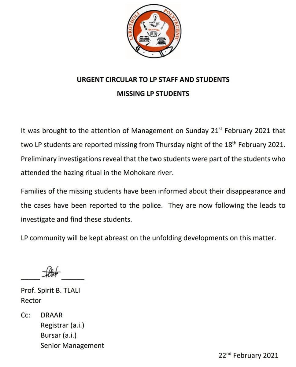 TheReporterLS's tweet image. ⚠️URGENT NOTICE ⚠️
#MissingStudent