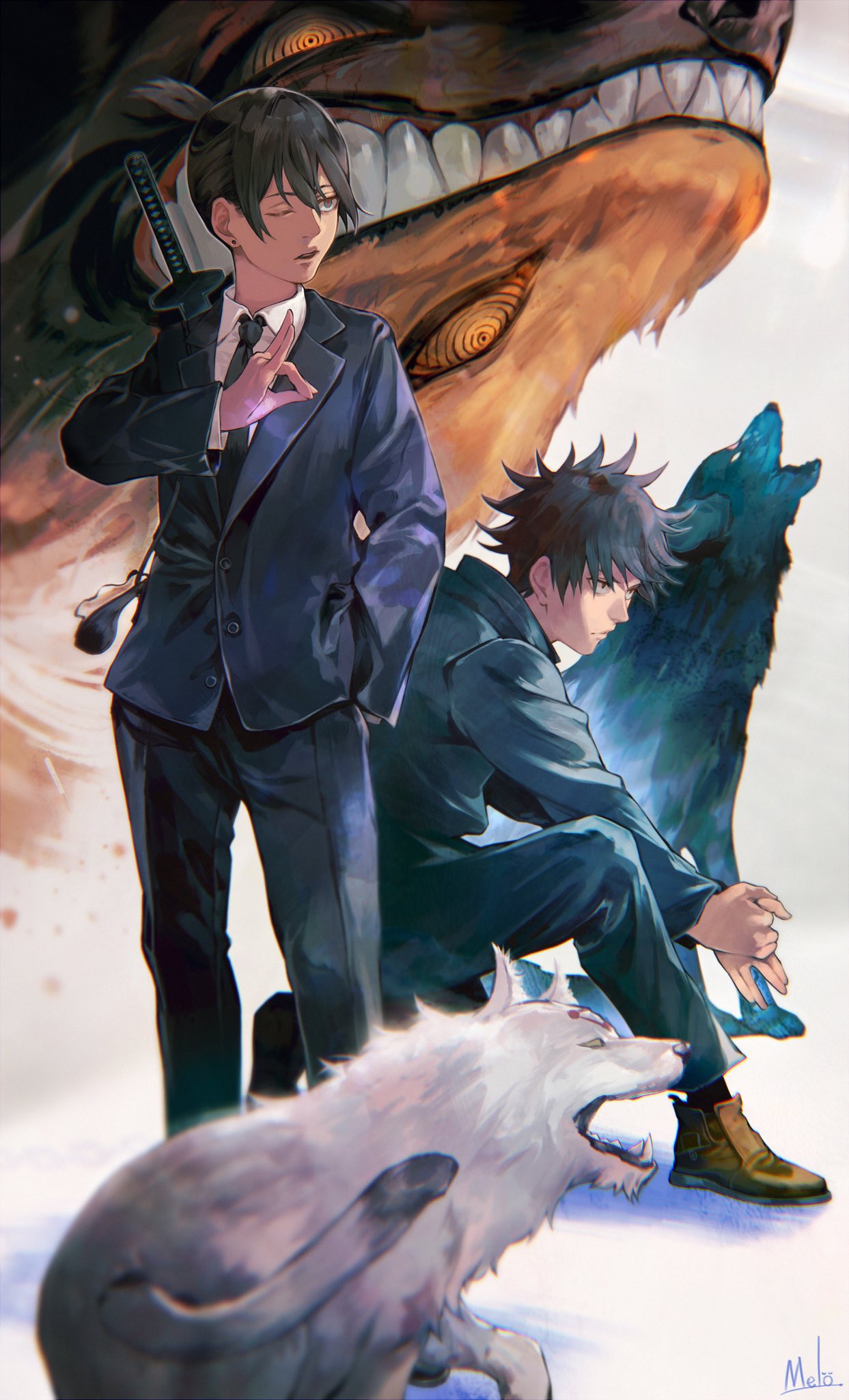 Anime 🍃🍜 on Twitter "Chainsaw Man x Jujutsu Kaisen https//t.co