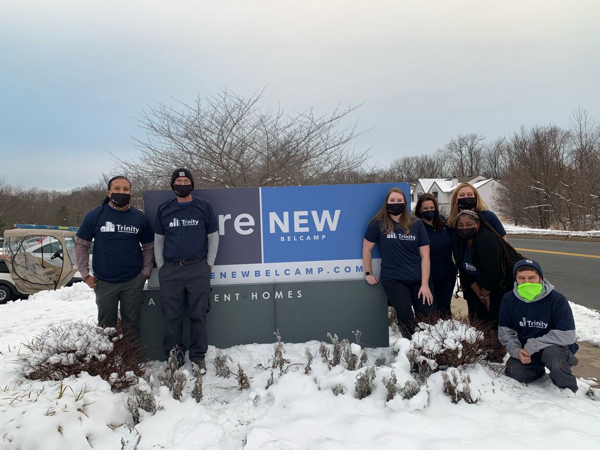 TrinityPmTweets's tweet image. Our portfolio is growing on the East Coast! Last week we welcomed to the family two new Maryland communities, ReNew Belcamp &amp;amp; ReNew Harford. 

Mother Nature couldn’t keep the team away as they braved a snow and ice storm on take over day. Watch out 2021! ❄️ #TrinityStrong