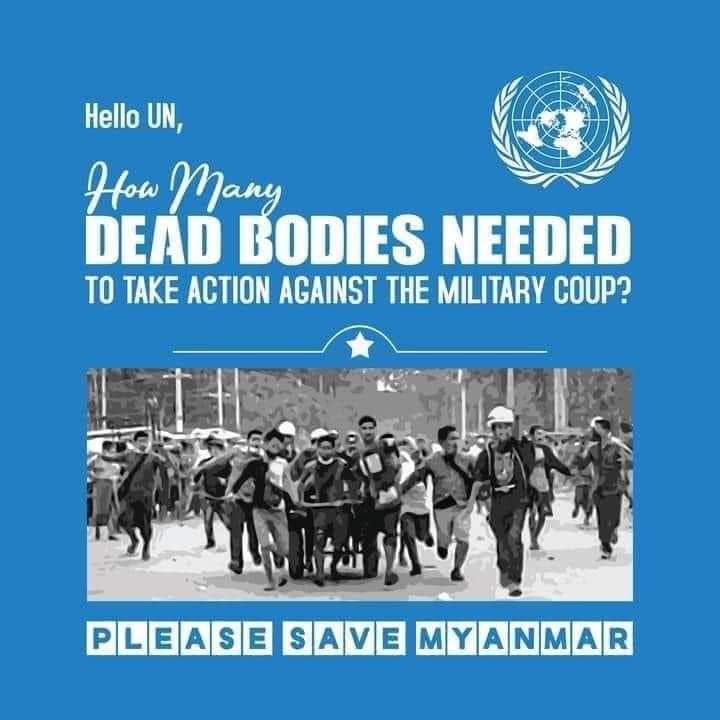 #WhatIsHappeningInMyanmar 
#SaveMyanmar