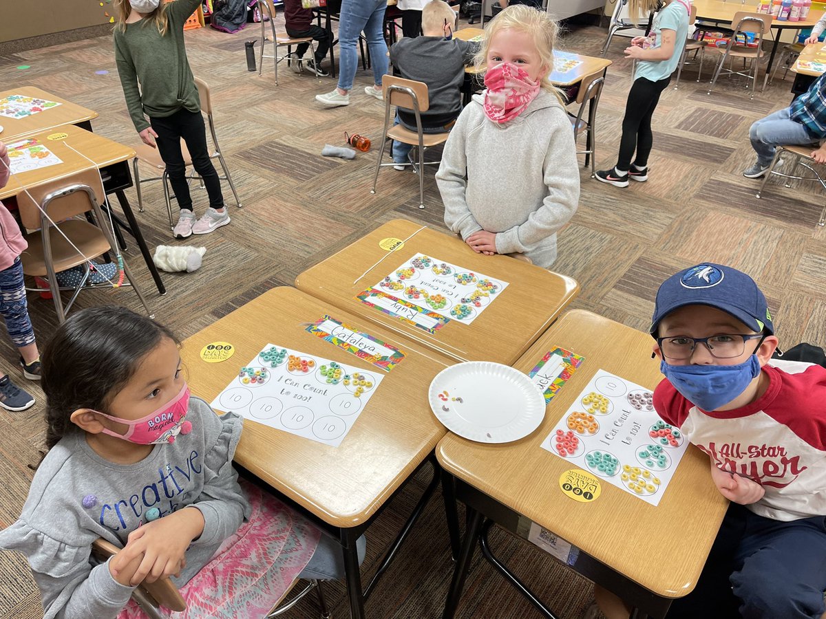 Happy 100th Day!  Ks are busy at work with secret missions to not let it stay the 99th day forever, and creating 100 day projects and activities!