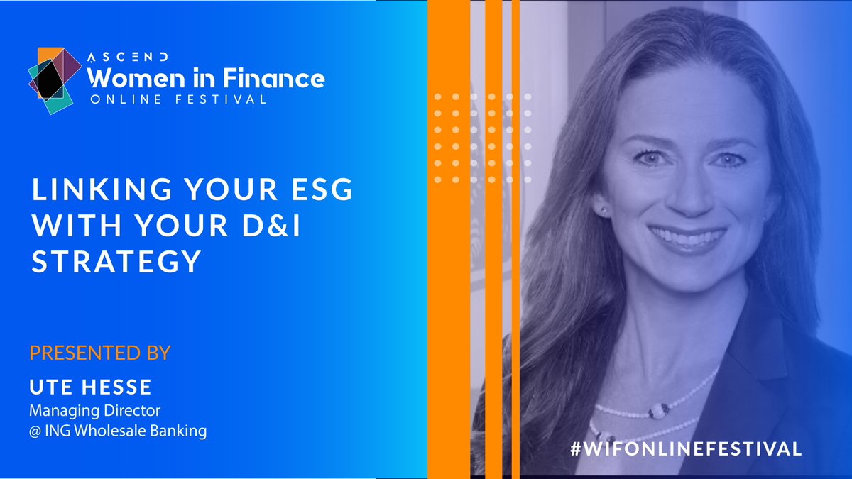 Join Ute Hesse at the #WIFOnlineFestival to learn the growing importance of ESG goals and why D&amp;I plays an intrinsic role hubs.la/H0G_h3c0