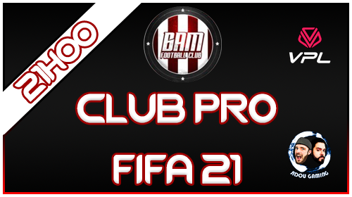 🎇CE SOIR 21H00 🎇 FIFA 21 VPL @BAM_FC_officiel  🎆

🎆Ce soir dernière soirée de championnat VPL avec la BAM FC !🎆
@bam_papy <a href="/BamKikitos/">Kikitos</a> <a href="/blondel_alan/">Alan Blondel</a> @BAM_Ne0 <a href="/HyogA_80/">Clément HyogA 🇫🇷 ⚽⭐⭐⚪️⚫️Ⓜ️</a> @nxsazazel <a href="/PetitsStreams/">SoutienPetitsStreams</a> @RTStreamee <a href="/RtCocorico/">RTCocorico | Partenaire des petits streamers 🐔</a> <a href="/DockerS08/">Ld0ckS 🇧🇪</a> <a href="/PChicoteur/">PetitChicoteur</a> 

🧨A ce soir les copains !!!🧨