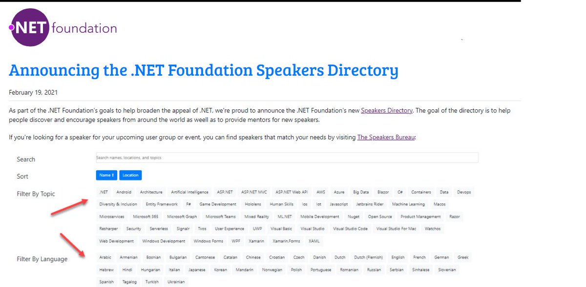 Announcing the .NET Foundation Speakers Directory hubs.ly/H0GYnY10 

cc: <a href="/JaymeSingleton1/">Jayme Singleton | she/her</a> <a href="/ShawnWildermuth/">Shawn Wildermuth - @wildermuth.com on bsk</a> @daveaglick #dotnet #speakers #content