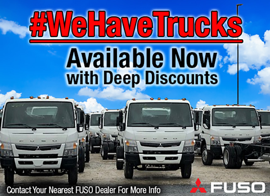 FusoTruck's tweet photo. Our #FUSO dealerships have plenty of #FE GAS cabover truck inventory available right now, ready to move. And with our #DeepDiscounts &amp; tons of features that #ComesStandard, how can you afford to miss out on this opportunity? https://t.co/AG2TuDG0nM #WeHaveTrucks #SwitchToFUSO https://t.co/VuYioXiZKL