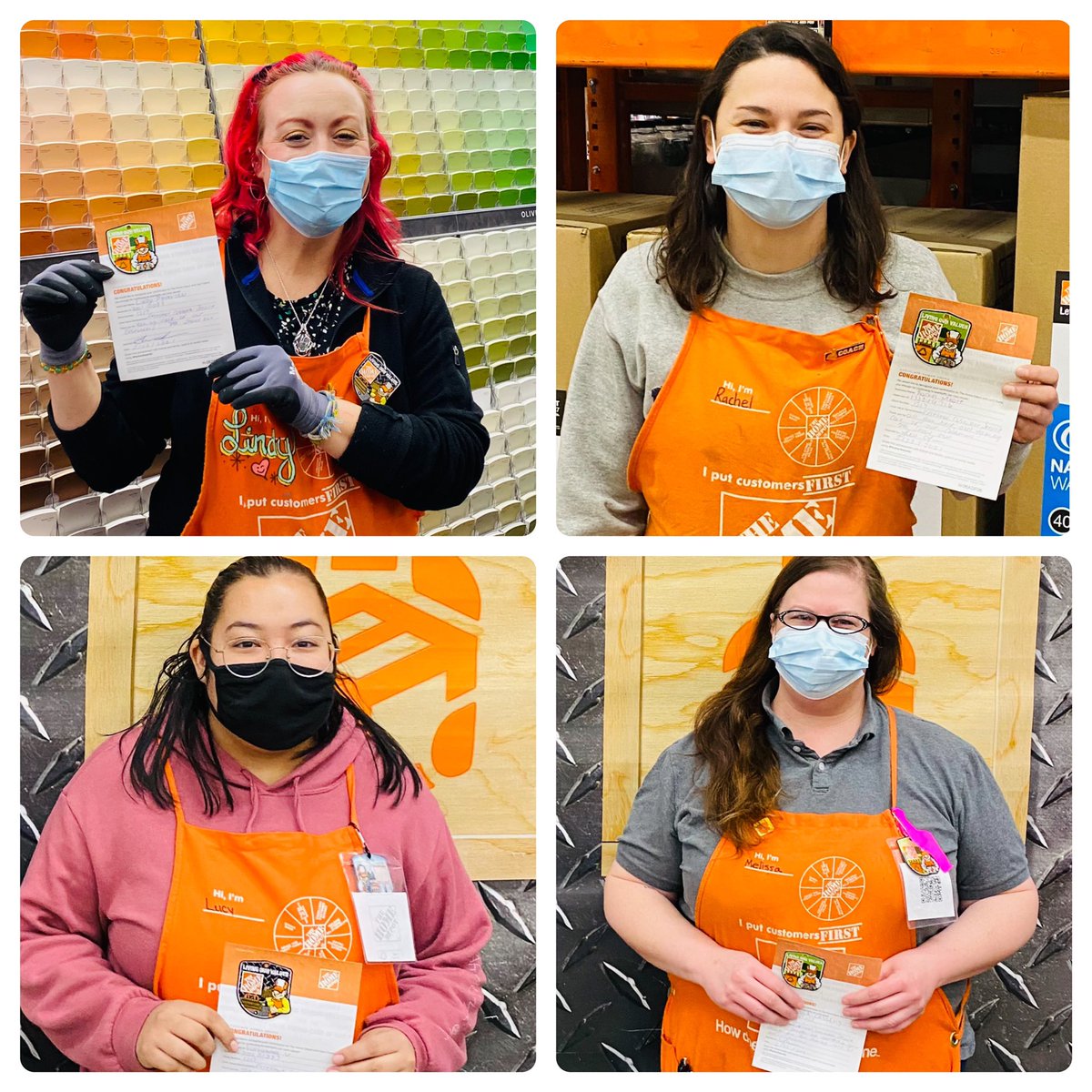 Outstanding job to our amazing associates on receiving their Homer Awards for going above and beyond on taking care of our customers! <a href="/RichBolton2/">@RichBTHD</a>