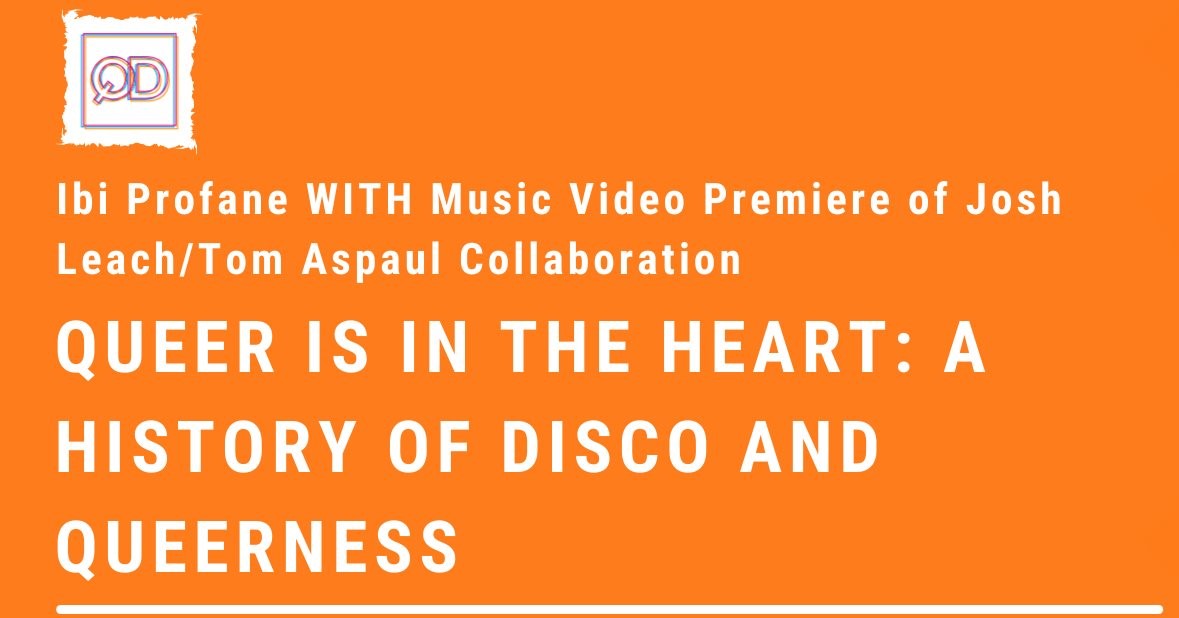 queerdisrupt's tweet photo. Hello All,
On #queerSHOUT day we held a number of events, some of which were recorded! One such video had @NCherryman give us a fantastic overview of the connections between disco and queerness 🕺⭐️
The recorded talk is now available here: https://t.co/4SCnWJDmHA https://t.co/JUvT03YNBJ