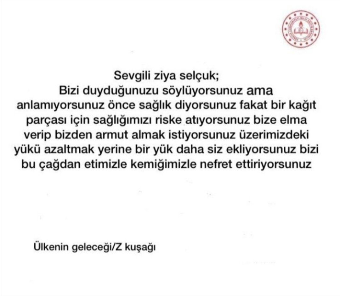 İptal olana kadar buradayız
#ertelemedeğiliptalistiyoruz