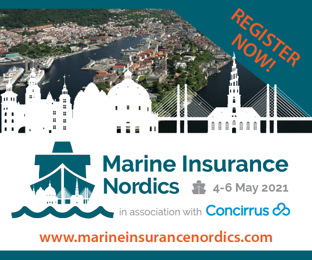 We're excited to launch the inaugural #Marine #Insurance #Nordics in association with <a href="/concirrus/">Concirrus</a> from 4-6 May 2021! The AGENDA can be viewed here: bit.ly/2P3bQN5. We'd like to thank all our sponsors bit.ly/2NOQXER and our partners incl. #Cefor. Register today!