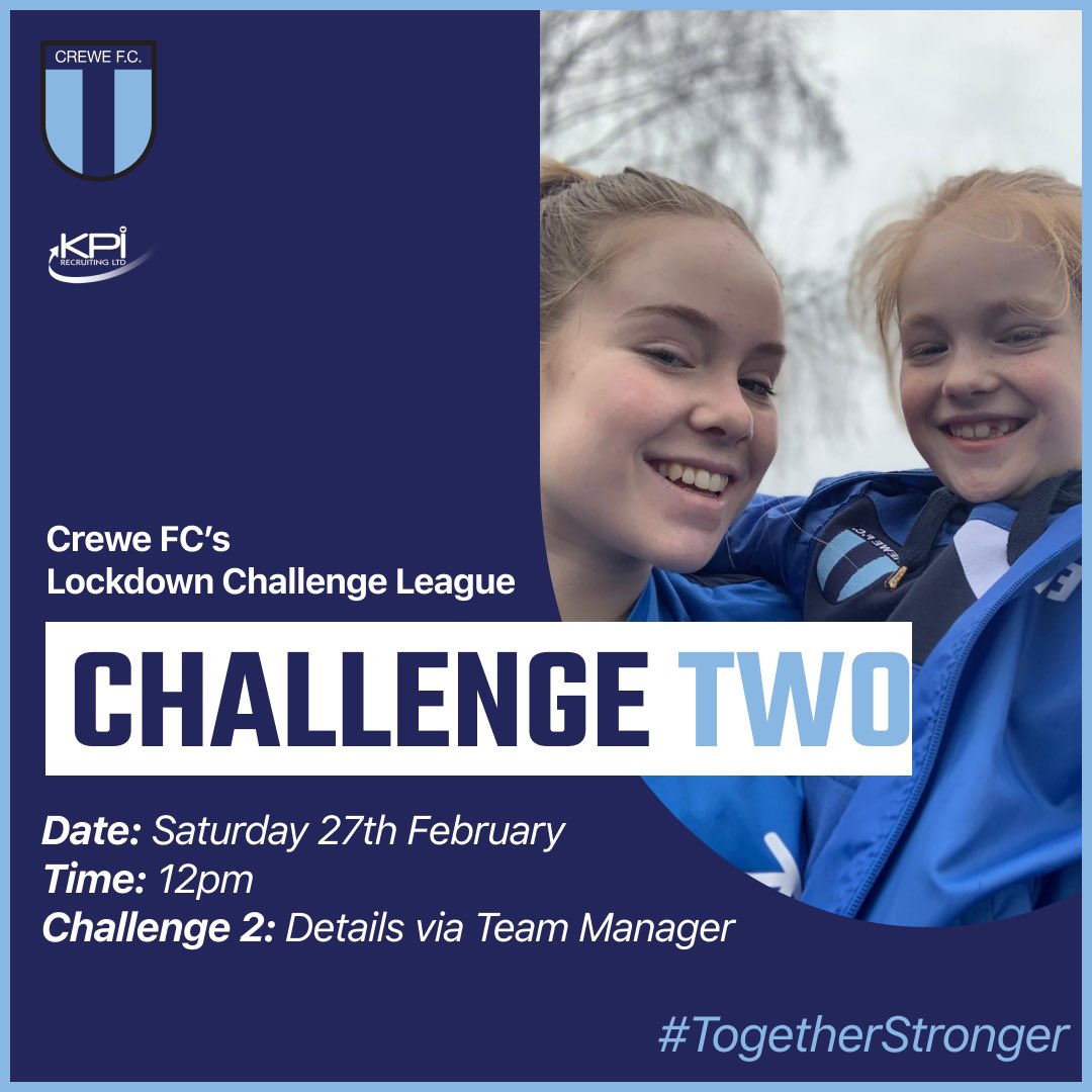 GOOD VIBES ONLY!

Here’s what’s going on at <a href="/CreweFC/">Crewe FC</a> this week!

Go get after it! 

#MotivationMonday #CreweFC #TogetherStronger