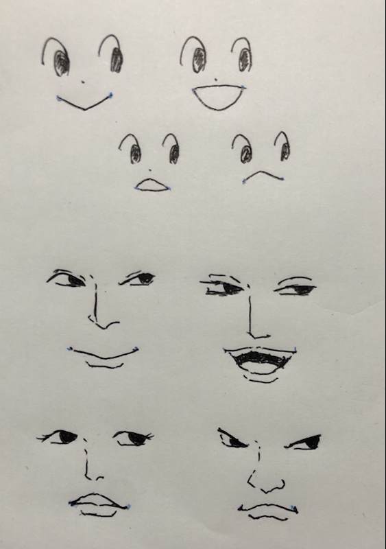 Let 口はどう描けばいいのか 口の端と端の場所を決める 描きたい表情に合わせて端と端をつなぐ デフォルメ次第で形は変わるけど 基本的に口の端は目の下にある リアル系の絵でも適用できる イラスト講座 イラスト初心者 T Co 0pnuc6oulk