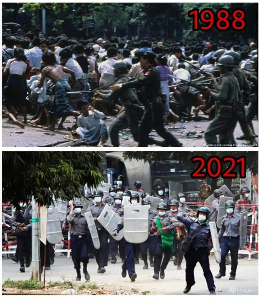 1988 1988 Uprising in Burma and the 21st Uprising of 2021 in Burma

#SaveMyanmar 
#22222Revolution 
#FightForDemocracy #AgainstMyanmarMilitaryCoup #HearTheVoiceOfMyammar 
#HearTheVoiceOfMyammar 
#Mandalay 
#Freeourleaders
