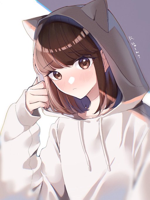 猫耳フードのtwitterイラスト検索結果