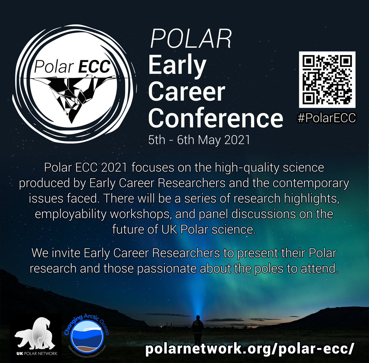 @ukpolarnetwork and <a href="/NERC_CAO/">ChangingArcticOcean</a> proudly bring you the UK's Polar Early Career Conference - #PolarECC! Join us online on 5th &amp; 6th May 2021. Submit your abstract by 19th March here forms.gle/GUN7ys9Xz5UjvC…, or register to attend here forms.gle/3rBLqsqbrherbd…