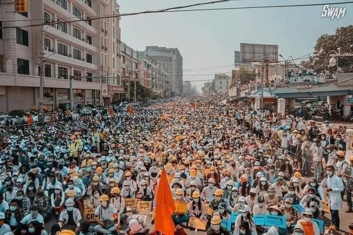 wkh61891760's tweet photo. FIVE TWOS REVOLUTION,
SPRING SOCIAL REVOLUTION,
MYANMAR
#HearthevoiceofmyanMar
#RespectOursVotes
#FakeRepresentative
#WhatsHappeningInMyanmar
#SaveMyanmarCitizens #SaveMyanmarDemocracy
#saveBurma_frommilitarydictatorship
#CivilDisobedienceMovement
#We_need_democracy https://t.co/AfdDKToVfz