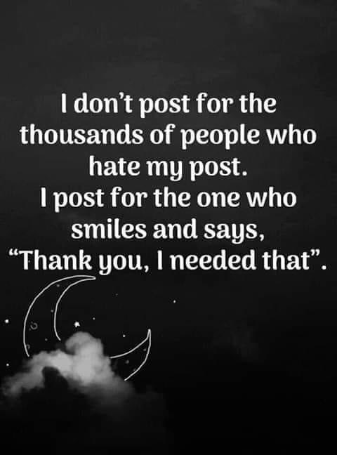 terrye_thorp's tweet image. This......
You never know who may need to hear what you have to say
#postitanyway