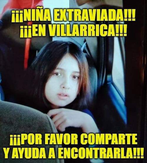 aletarra50281's tweet image. Se llama Nicole de 12 años,extraviada en Villarrica