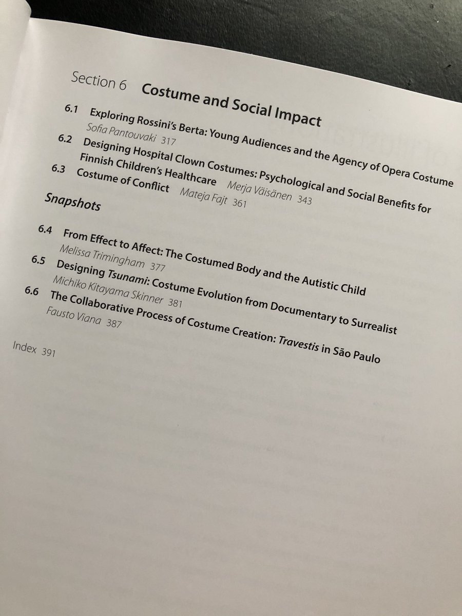 Just arrived in the post, my copy of Performance Costume (eds)<a href="/SPantouvaki/">Sofia Pantouvaki</a> &amp; Peter McNeil. It looks gorgeous, fascinating &amp; really useful. 
It’s so lovely to see chapters by those who I first met at  <a href="/CriticalCostume/">Critical Costume</a> in Helsinki in 2015 &amp; look forward to seeing again ‘soon’.