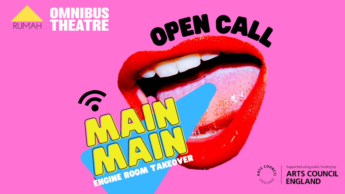 🗣️ ONE WEEK TO GO!

If you are an emerging Asian diaspora artist developing an exciting new work-in-progress, <a href="/RUMAHKHAI/">RUMAH</a>  wants to hear from you!

This paid opportunity is part of RUMAH's #OTEngineRoom takeover next month. Find out more here: bit.ly/engine-room-ru…