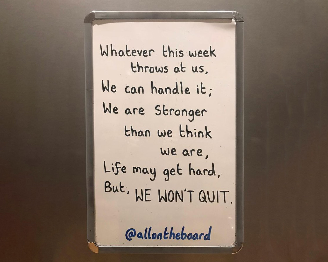 To all the home schoolers, bedroom office workers and people taking it one day at a time. You are stronger than you think you are. Let's hope for some encouraging announcements from the Government today 🤞.
#motivationmondays #motivation #MondayMotivation