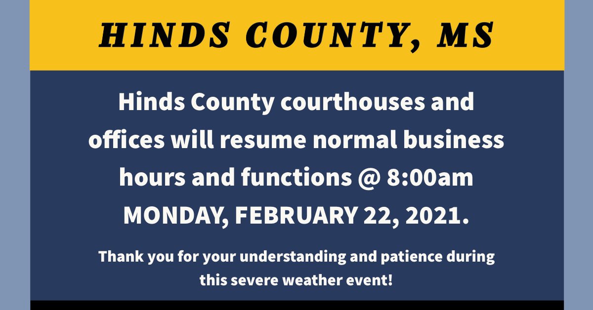 Hinds County, MS (HindsCountyMS) / Twitter