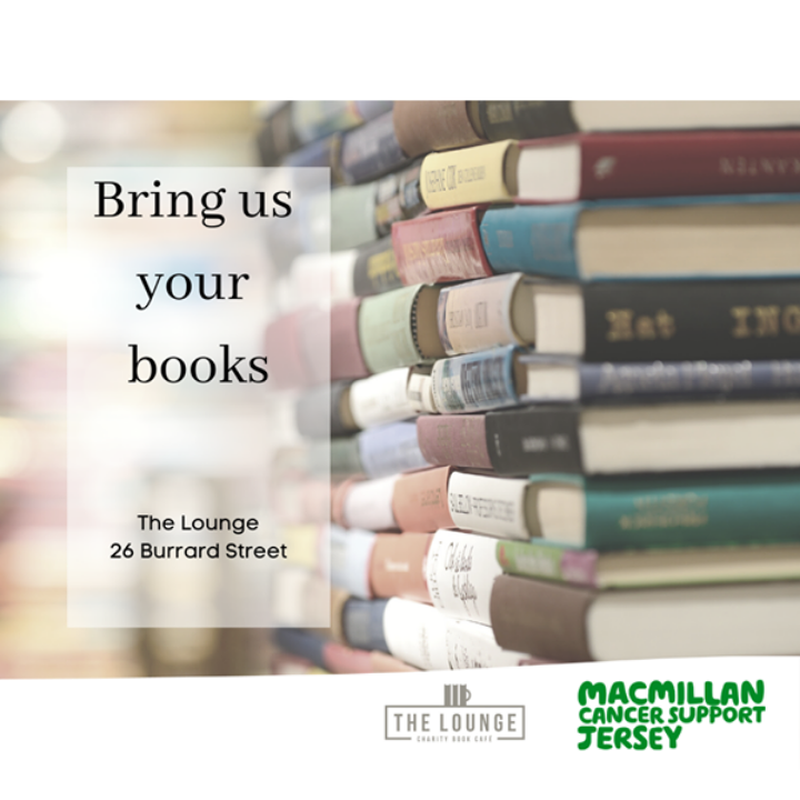 Do you have any preloved books that you can donate to 
@Macmillanjersey's book cafe? 📚💚

You will help our chosen charity to support local people affected by cancer &amp; your books will be enjoyed all over again. What a fabulous win-win. 

👉 bit.ly/3aHyrqY