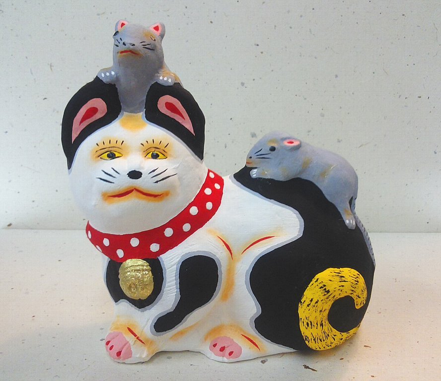 カテゴリ 郷土玩具「小幡人形（猫乗り鼠）」の通販 by くま３'s shop 