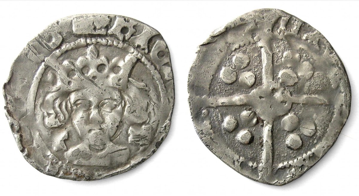 Rare Richard III penny with boar's head mint mark. York mint 1483 - 1485. Lot 242 in our auction this week hansonslive.hansonsauctioneers.co.uk/m/lot-details/…