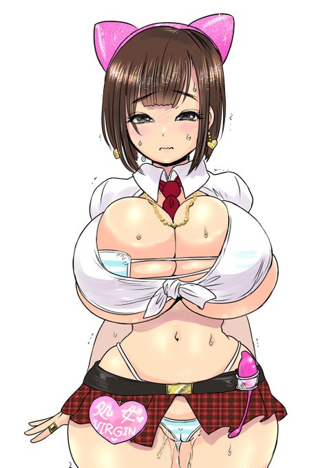 猫の日なのでネコミミの絵を探してきました。これは『催眠AVアプリ』の続編的作品で、ドスケベ学園を作って爆乳アイドルを通わせたりしたいなあ…という感じのキャラデザ立ち絵。スケベ用のアメスク制服好き… 