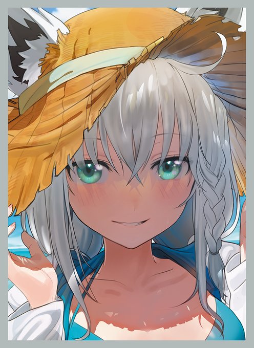 サンクリ 新作情報
「フブキ」のスリーブとプレイマットになります。イラストはセイクオ様(@Seic_Oh)になります! 