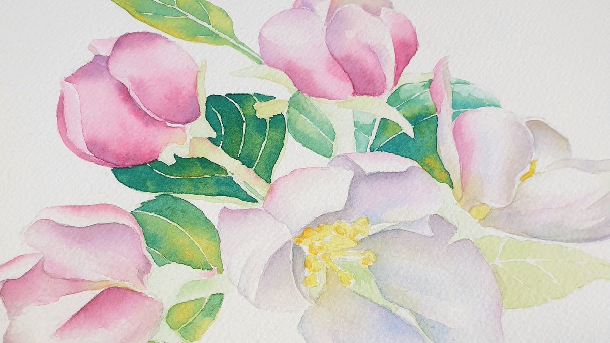 GraceSkeatesArt's tweet image. Going live on Twitch in 30 minutes! Working more on this apple blossom painting.
Twitch.tv/gracieghostie