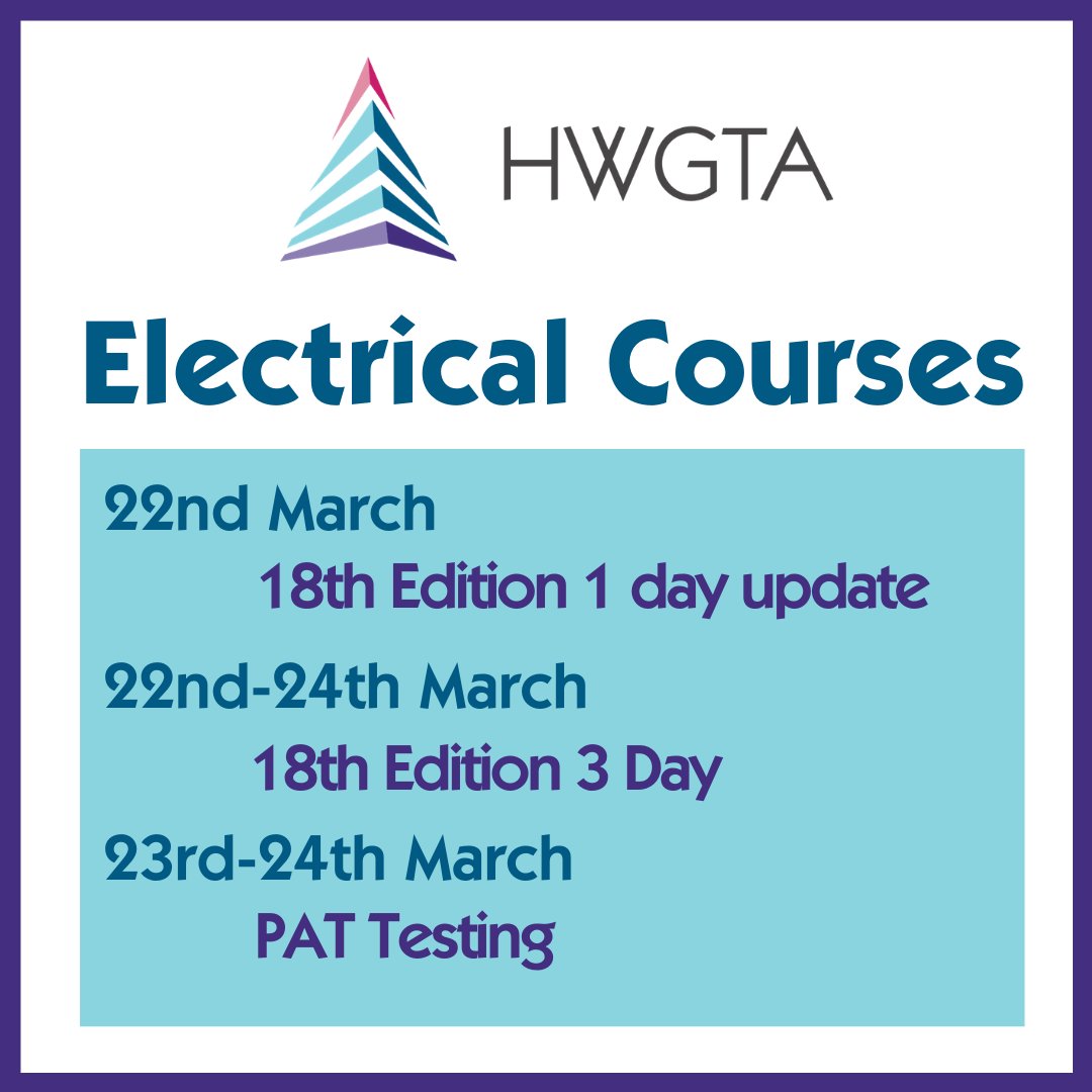 hwgta's tweet image. #Herefordhour #Worcestershirehour

Book now or get in touch!
👉hwgta.org/18th-edition-1…
👉hwgta.org/18th-edition-3…
👉hwgta.org/pat-testing

📩 emma@hwgta.org   
☎️ 01432 377027

#PATtestingcourse #18thedition #electricians #wiringregs #electricalqualifications #electrician