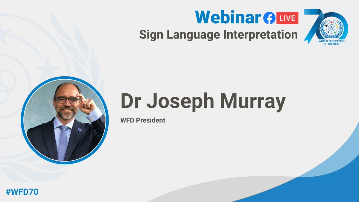 WFDeaf_org's tweet image. @drjosephjmurray “Deaf communities have a vested interest in ensuring good professional standards for interpreters, including the design of training processes, certification measures, and supporting interpreters in their professionalisation”
#WFD70 #SignLanguageInterpretation