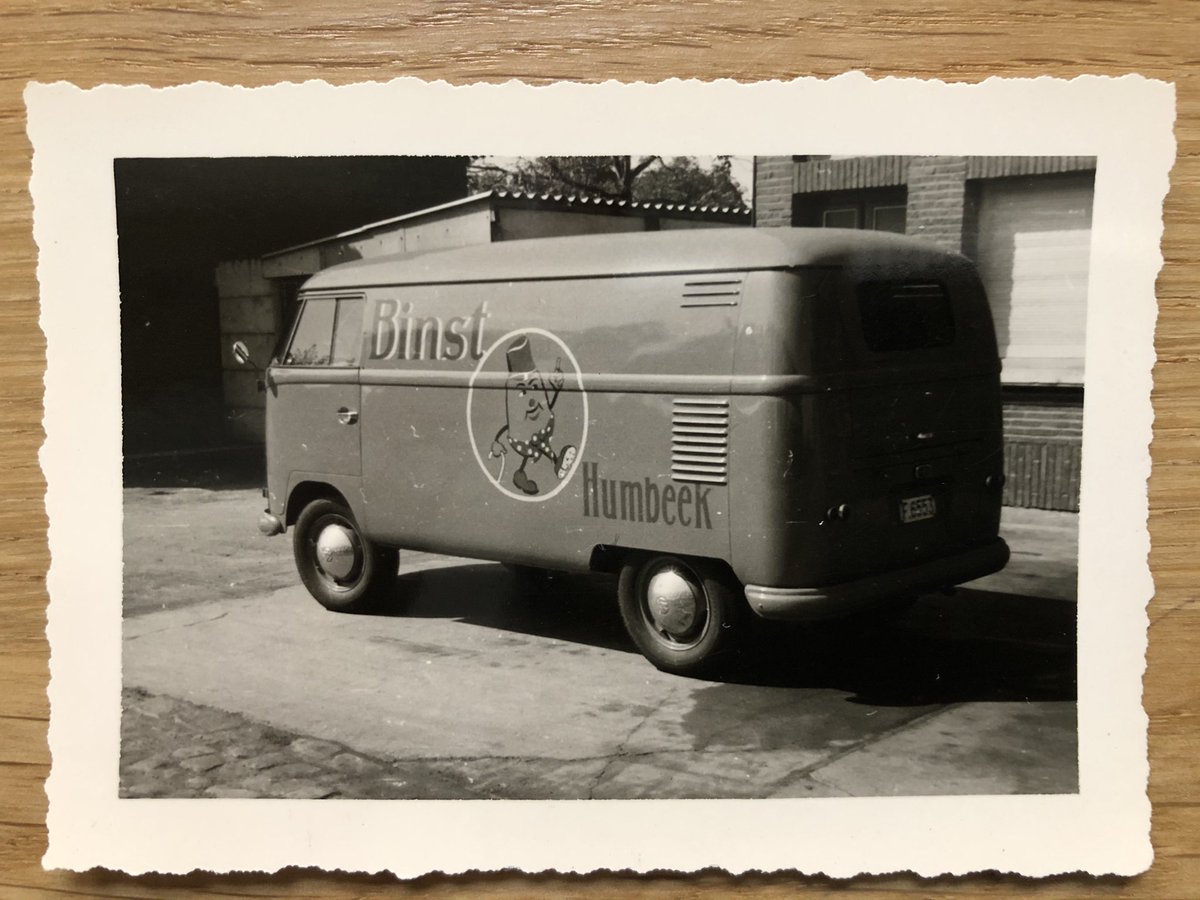 Never knew my grandfather drove a VW bus. History in the making.