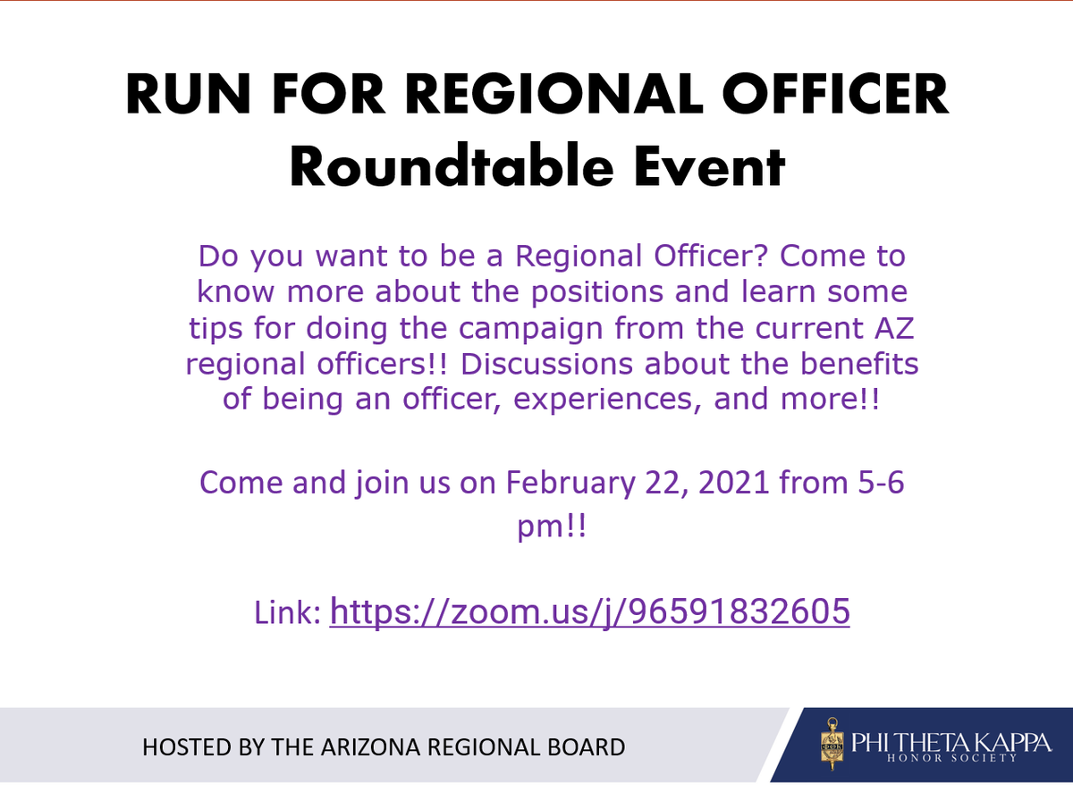 ptkazregion's tweet photo. Hello, everyone!

We are going to have another roundtable event! Everyone is welcome to join! Let your fellow PTK friends know especially those who are planning to run for AZ regional officer 🤗

Here is the link: https://t.co/usPZtscRaL

See you guys there!! ❤️ https://t.co/O3fJkuumMA