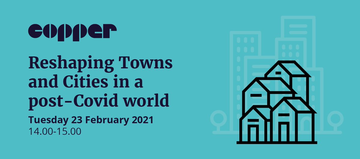 CopperConsult's tweet photo. #COVID-19 has had a huge impact on the way we experience our public spaces 🏙️

Join us at 2pm tomorrow to discuss ‘Reshaping Towns and Cities in a post-Covid world’ with Charlotte Bloomfield @GateleyLegal @bsud @pywellelizabeth @davechet @LauraHall1995➡️: https://t.co/j7F3nOMsJ2 https://t.co/Lu5PnZFWR1