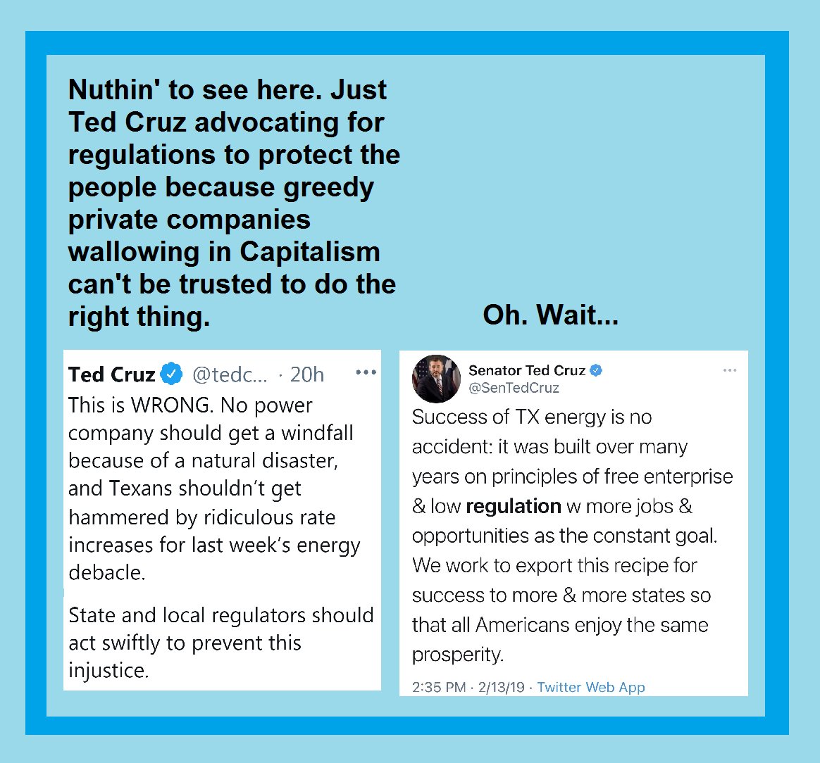 thegingerkraken's tweet photo. @tedcruz https://t.co/UT6TP4gQ1Y
